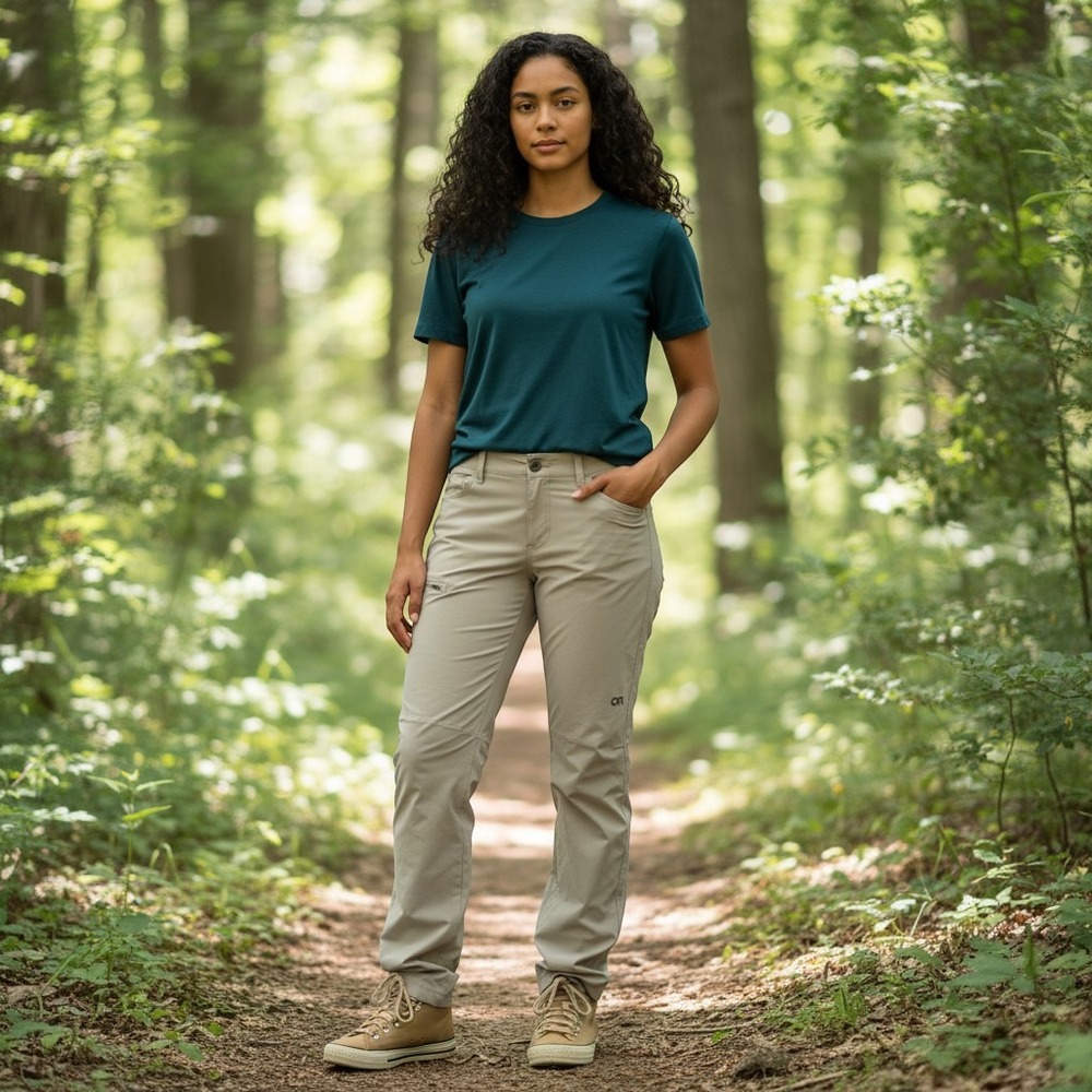 Outdoor Research Ferrosi Pants Womens 8 Regular Beige Hiking Climbing 287668